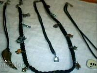 lot ot leather necklaces and bracelets