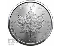 5 DOLLARS 2022 CANADIAN MAPLE LEAF 1 OZ SILVER 9999