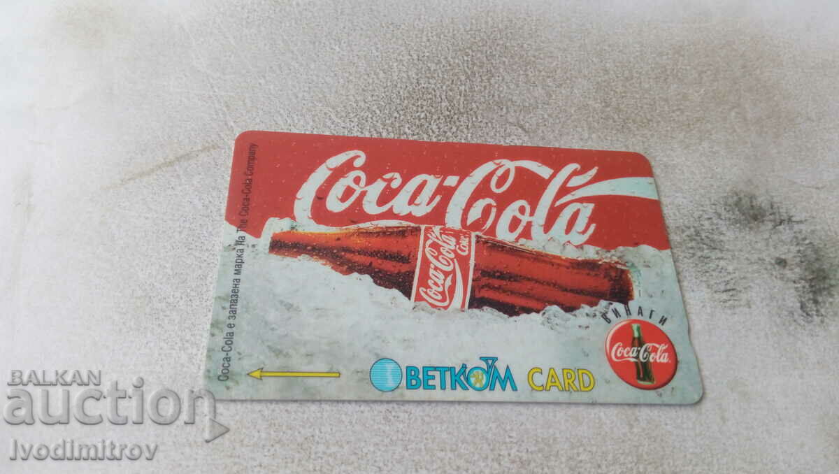 Cartelă telefonică BETKOM Coca - Cola