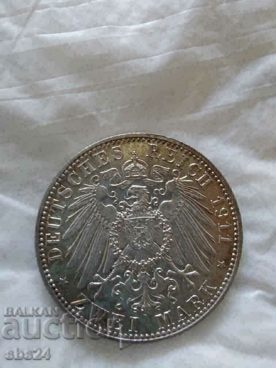 2 stamps - 1911 D 2 stamps - 1911 D