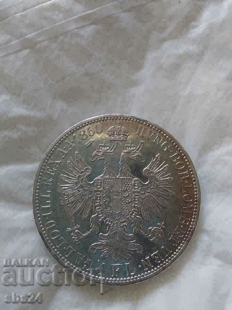 Austria 1 Florin 1860 A Franz Joseph I (1848-1918)