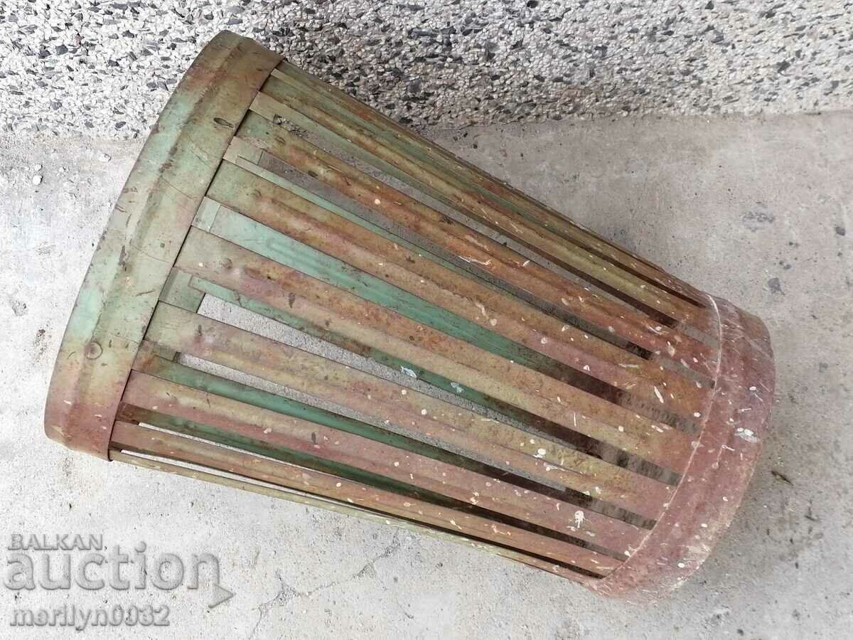 Auction An old metal bin from an office of the Earl of Sofia, Bulgaria Auction An old metal bin from an office of the Earl of Sofia, Bulgaria