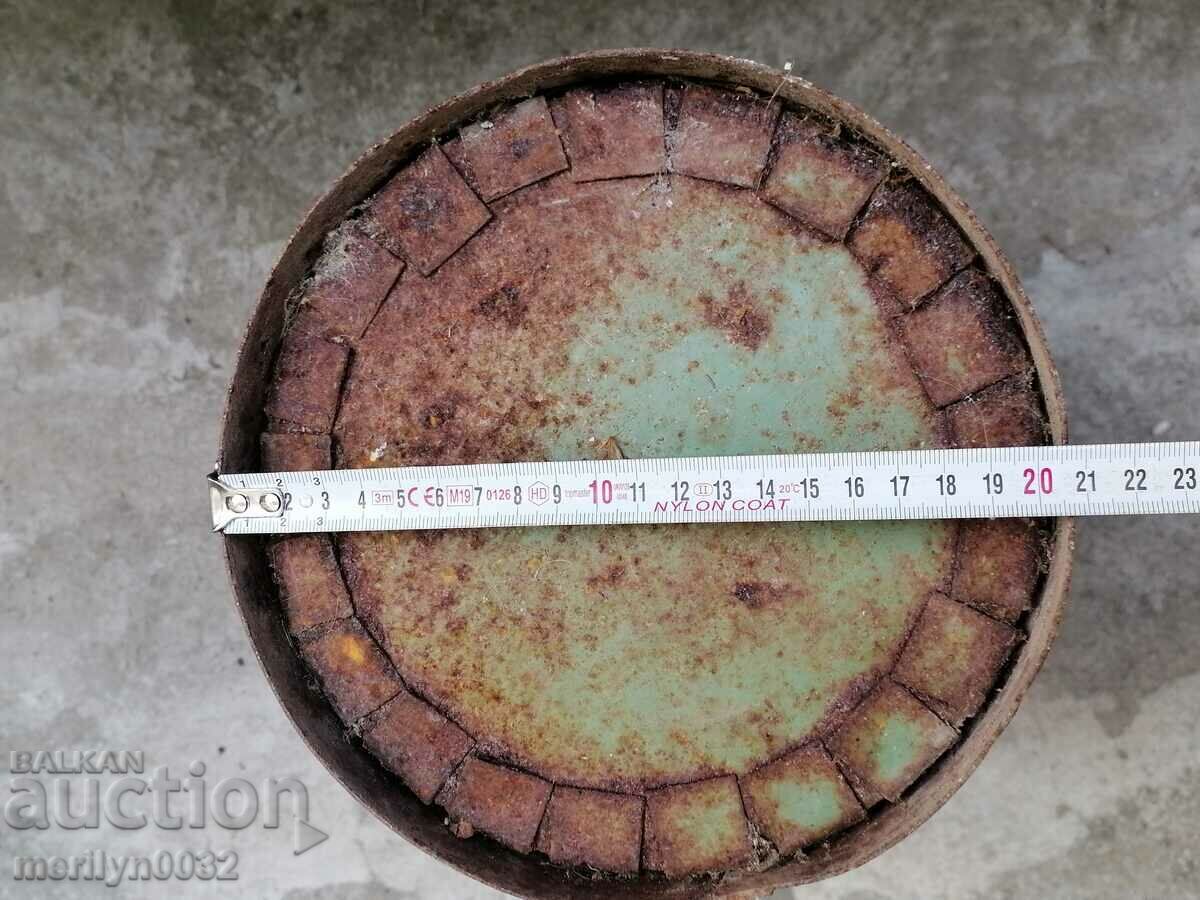 An old metal bin from an office of the Earl of Sofia, Bulgaria - 5 An old metal bin from an office of the Earl of Sofia, Bulgaria - 5