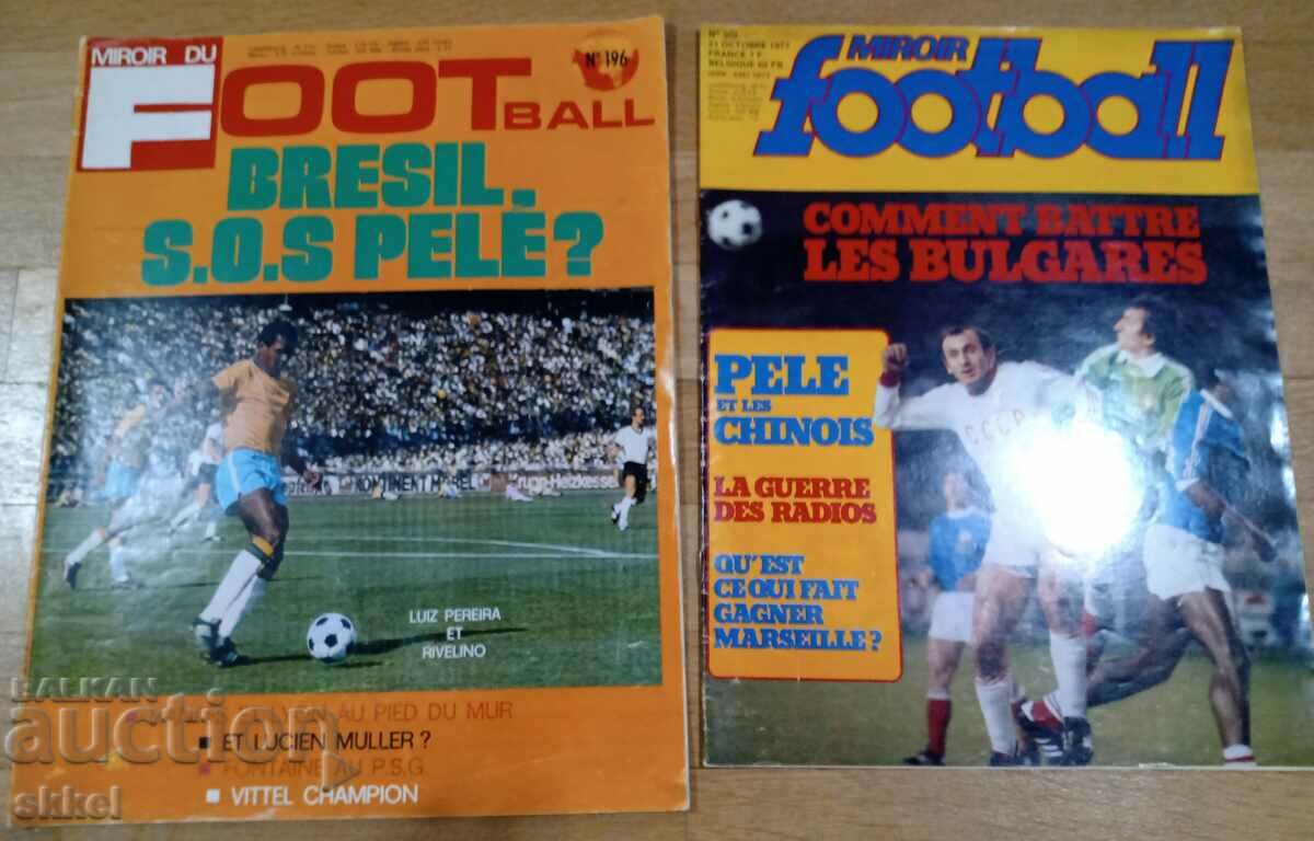 Футболно списание Miroir du Football 2 броя Пеле