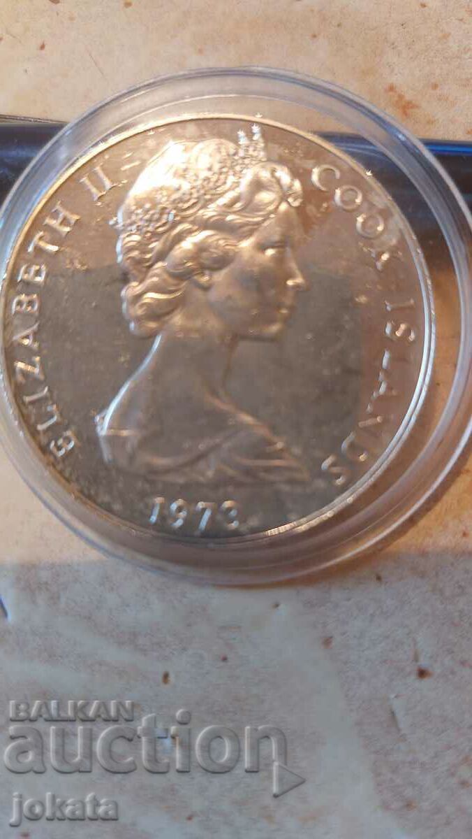 2 dollars Cook Islands silver with price € 54.00 | 105.61 BGN