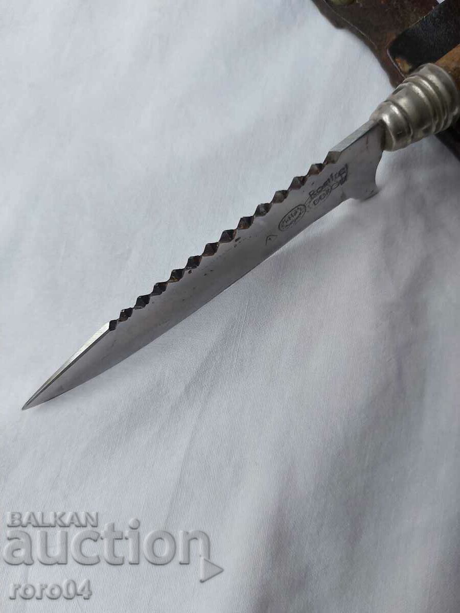 Auction  HUNTING KNIFE - SAW - DDR - Rostfrel