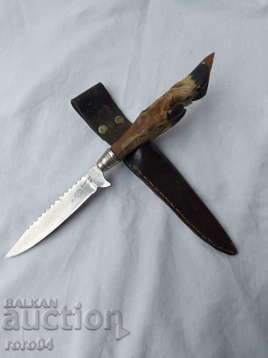 HUNTING KNIFE - SAW - DDR - Rostfrel