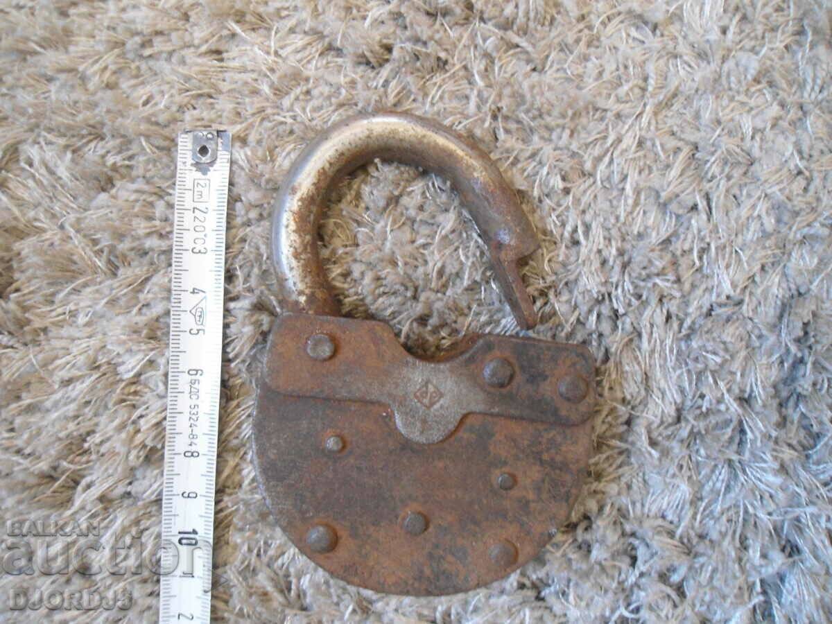 Old padlock, marking - 6