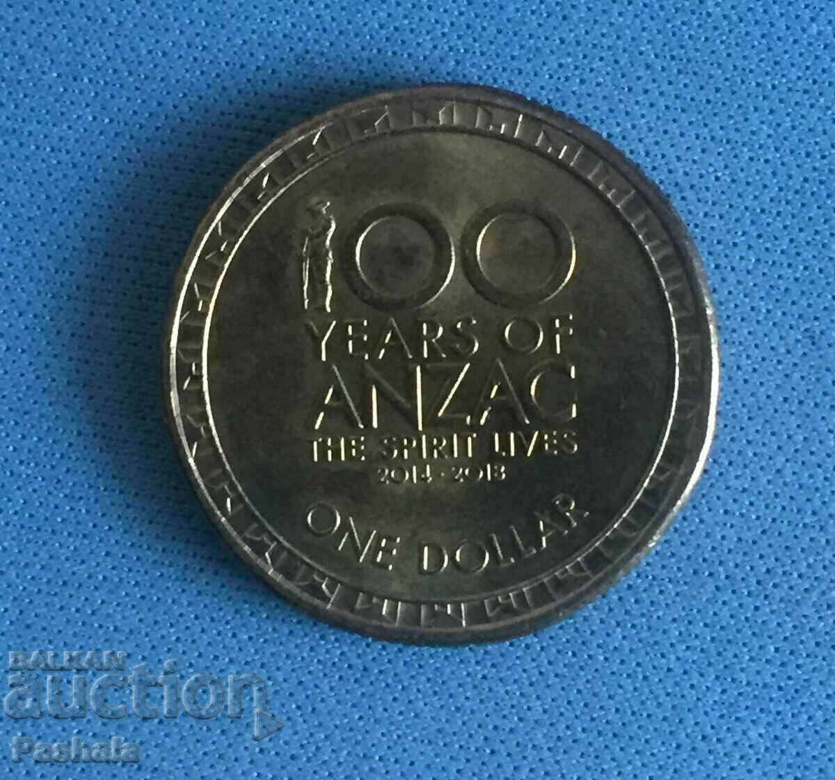 Australia $1 2014