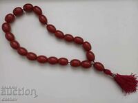 Old Authentic Cataline BAKELITE Amber Rosary***