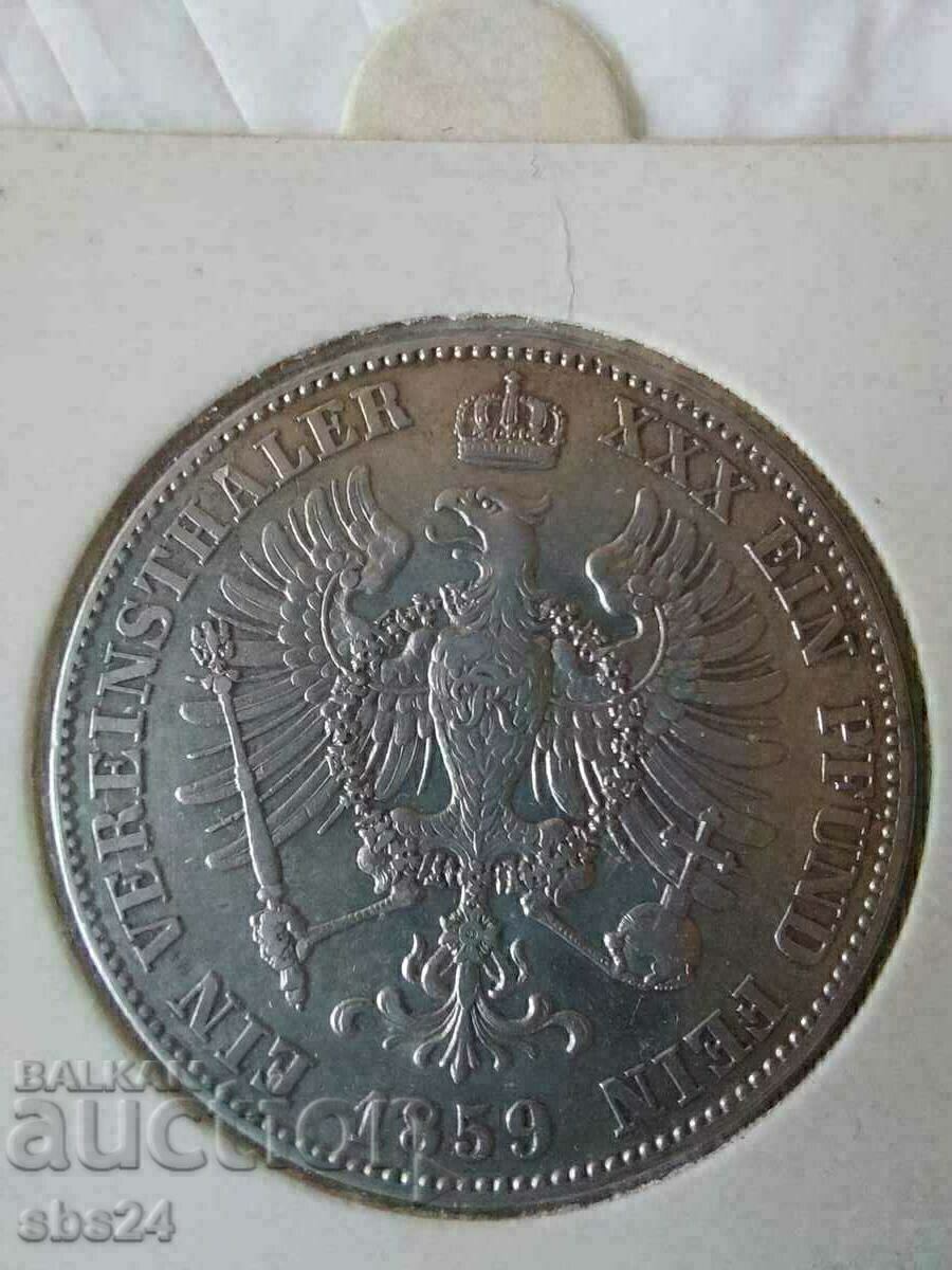1 Thaler 1859-A Kingdom of Prussia