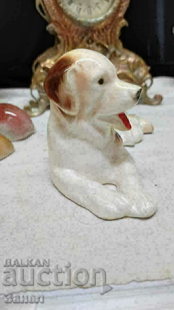 Porcelain figurine dog with price 45.00 BGN | € 23.01