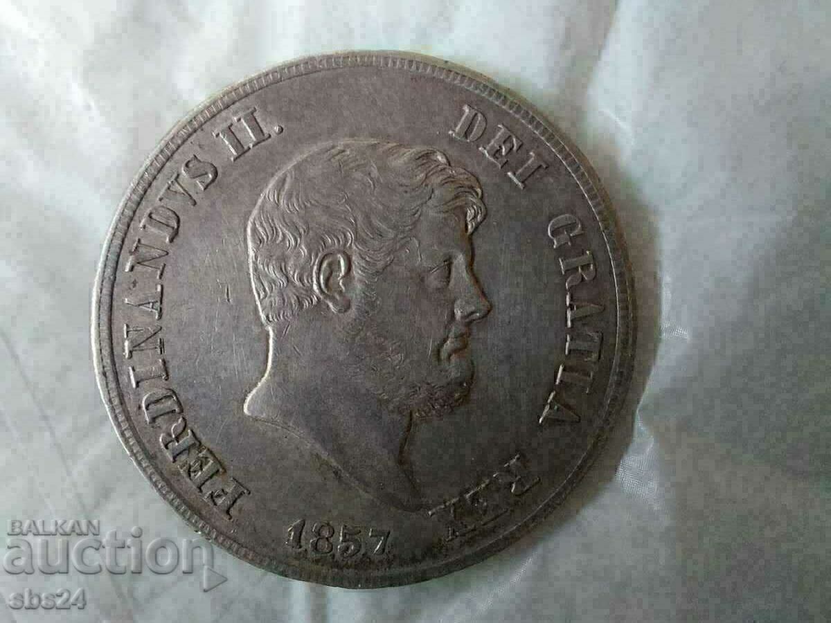 120 Grana 1857 Kingdom of the Two Sicilies - Ferdinand II with price 450.00 BGN | € 230.08 120 Grana 1857 Kingdom of the Two Sicilies - Ferdinand II with price 450.00 BGN | € 230.08