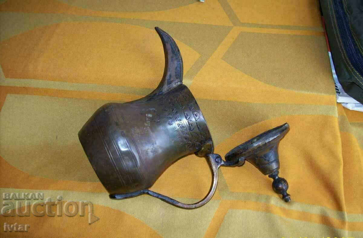 Османски меден съд, чайник, кана, ибрик - 5 Османски меден съд, чайник, кана, ибрик - 5