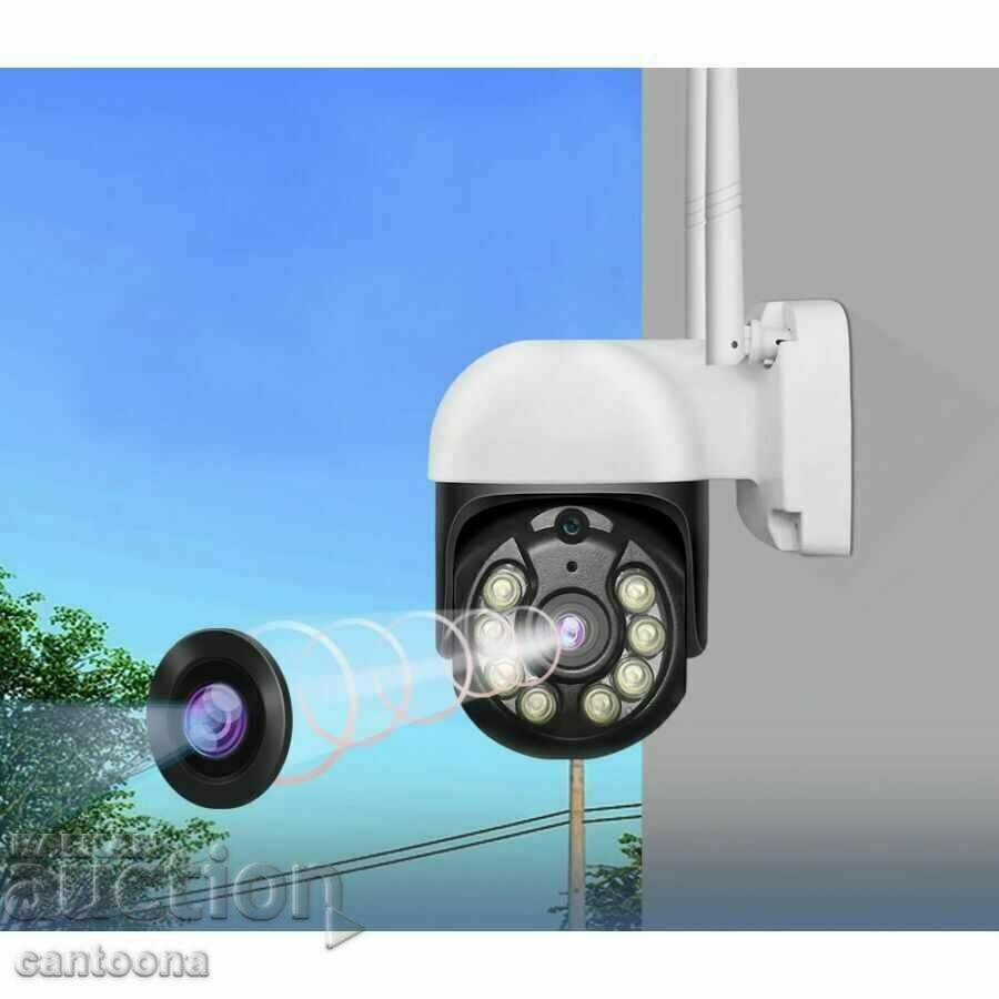 WiFi wireless IP camera with night vision, 360°, 5 Mpx, FullHD with price 48.99 BGN | € 25.05 WiFi wireless IP camera with night vision, 360°, 5 Mpx, FullHD with price 48.99 BGN | € 25.05