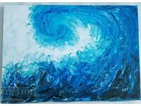 Sea wave - picture 50/35 cm.