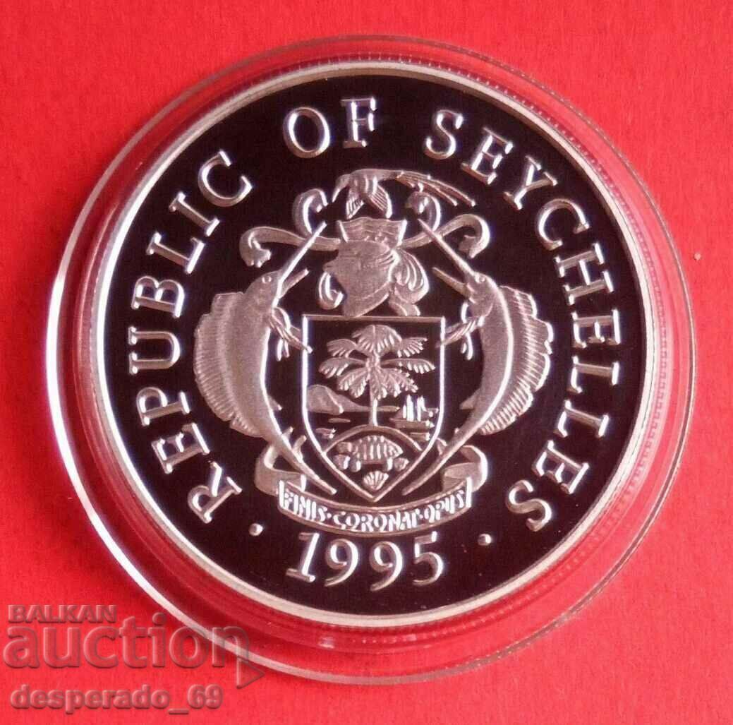 (¯`'•.¸ 25 Rupees 1995 SEYCHELLES UNC ¸.•'´¯) cu preț € 87.00 | 170.16 BGN