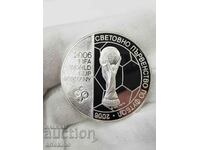 Beautiful jubilee coin 5 BGN 2003. FIFA 2006 football