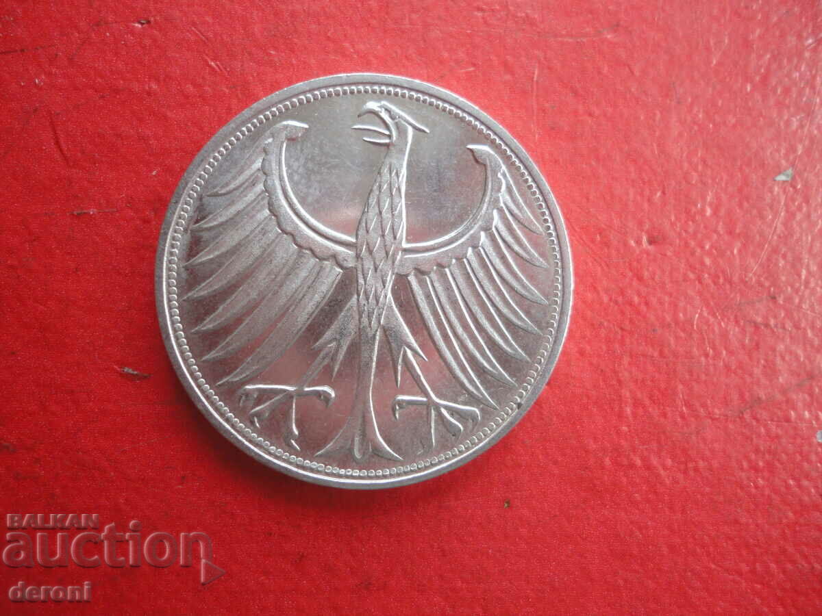 Delivery of 5 Marks 1966 Germany Silver Coin Delivery of 5 Marks 1966 Germany Silver Coin