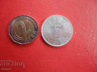 5 марки 1966 Германия сребърна монета