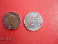 5 марки 1972 Германия сребърна монета