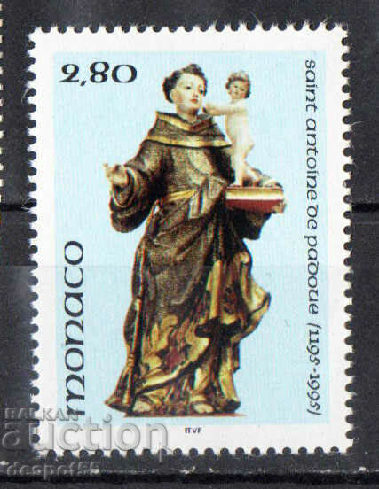 1995. Monaco. 800 de ani de la nașterea Sfântului Antonie de Padova