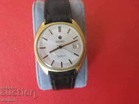 Gold-plated Swiss watch