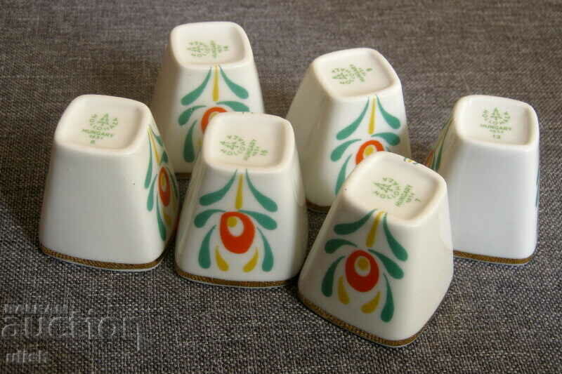 Ουγγαρία HOLLOHAZA σετ 6 πορσελάνινων ποτηριών κουτί - 7 Ουγγαρία HOLLOHAZA σετ 6 πορσελάνινων ποτηριών κουτί - 7