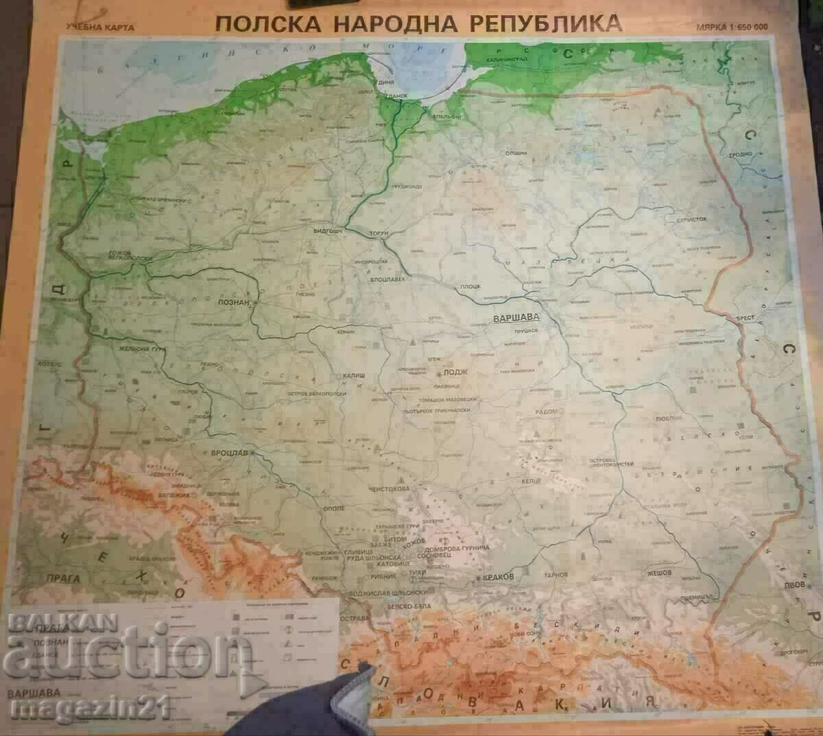 Карта Полска Народна Република
