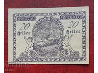 Bancnota-Austria-G.Austria-Freiberg-20 Heller 1920