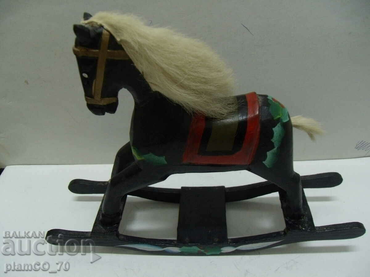 No.*6873 old wooden figure / toy - rocking horse with price 20.00 BGN | € 10.23 No.*6873 old wooden figure / toy - rocking horse with price 20.00 BGN | € 10.23