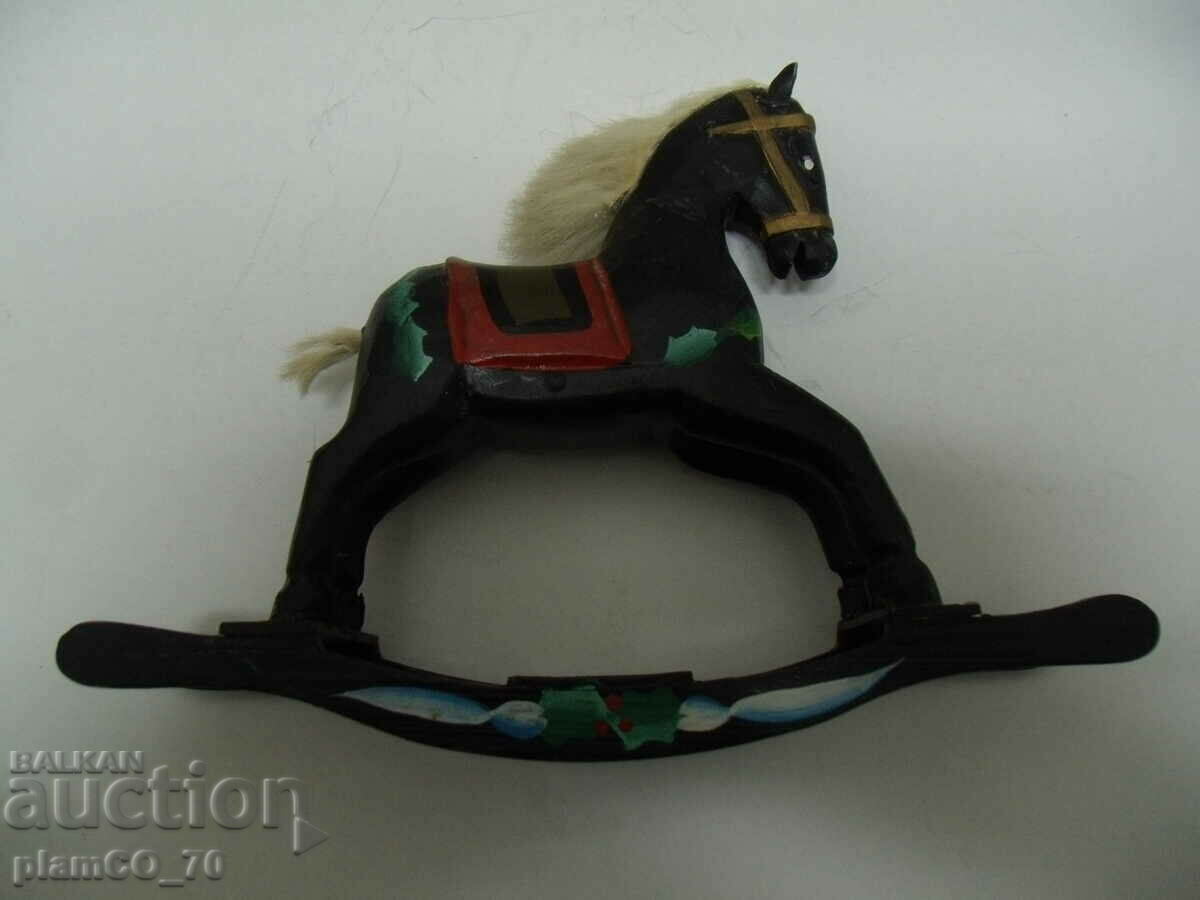 No.*6873 old wooden figure / toy - rocking horse - 5 No.*6873 old wooden figure / toy - rocking horse - 5
