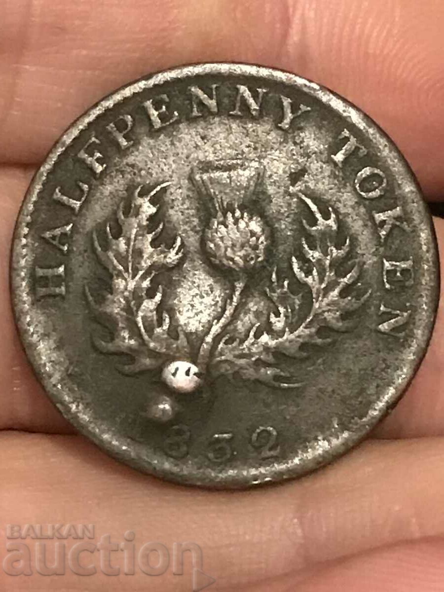 Canada Noua Scoție 1/2 Penny 1832 George IV