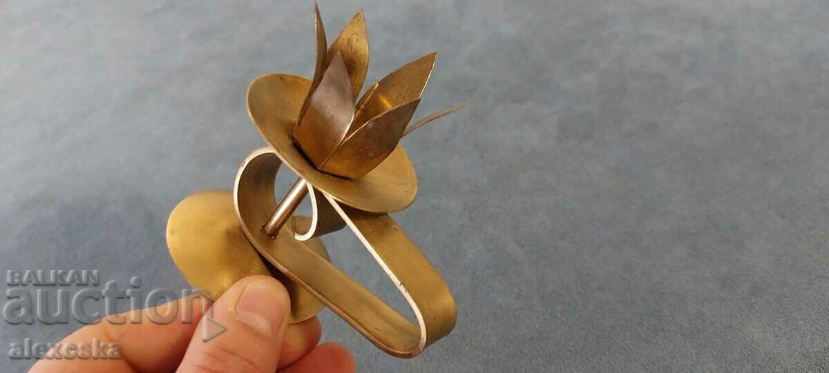 An old brass candlestick with price 12.00 BGN | € 6.14 An old brass candlestick with price 12.00 BGN | € 6.14