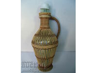 #*6874 old braided glass bottle