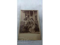 Fotografie Samokov Fete tinere pe verandă 1918
