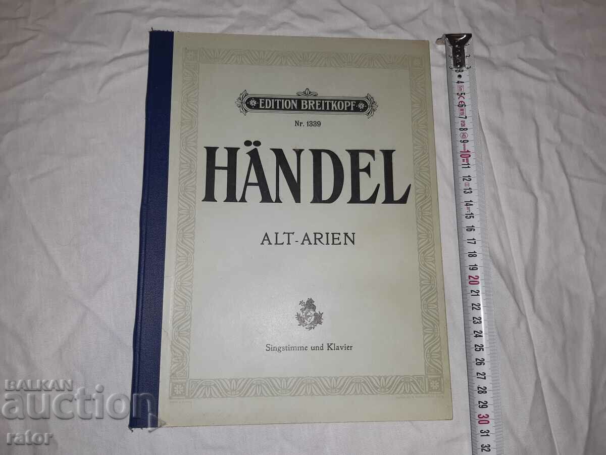 Old scores, scores, schools, sheet music, HANDEL Germany