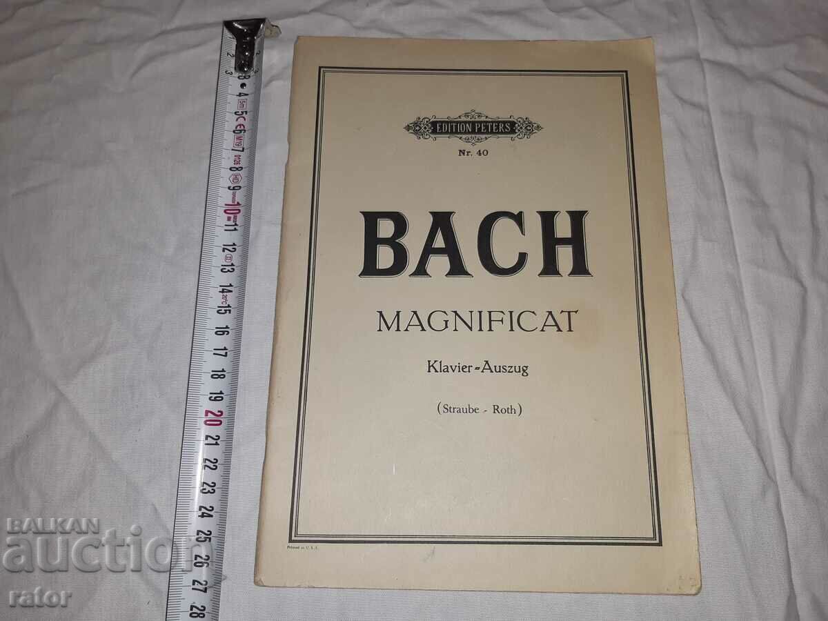 Old scores, scores, schools, sheet music, BACH - Germany