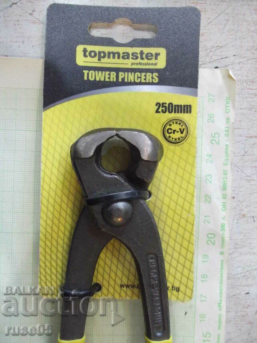 Pliers "topmaster - 250 mm" rebar new with price 8.00 BGN | € 4.09 Pliers "topmaster - 250 mm" rebar new with price 8.00 BGN | € 4.09