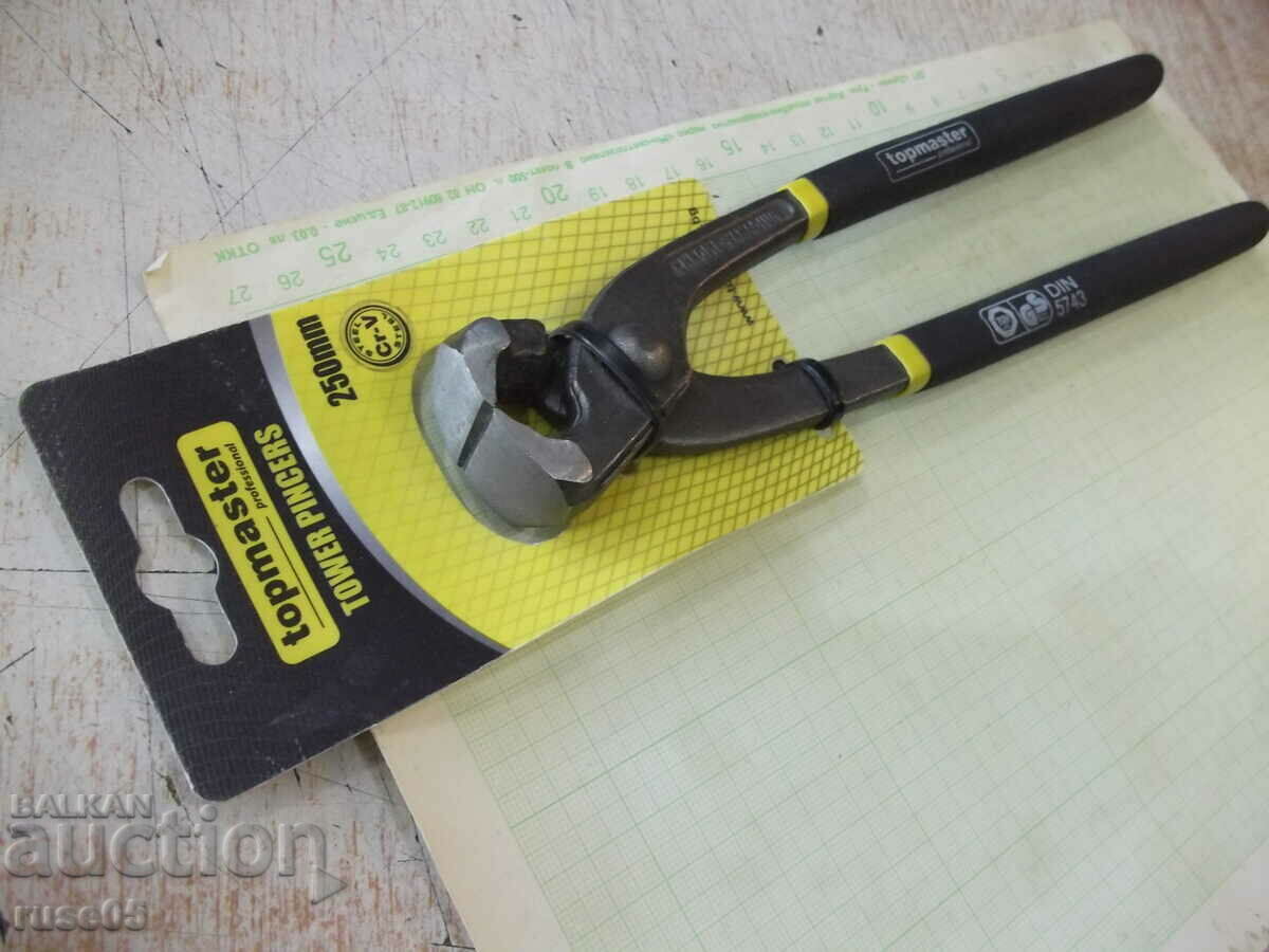 Delivery of Pliers "topmaster - 250 mm" rebar new Delivery of Pliers "topmaster - 250 mm" rebar new