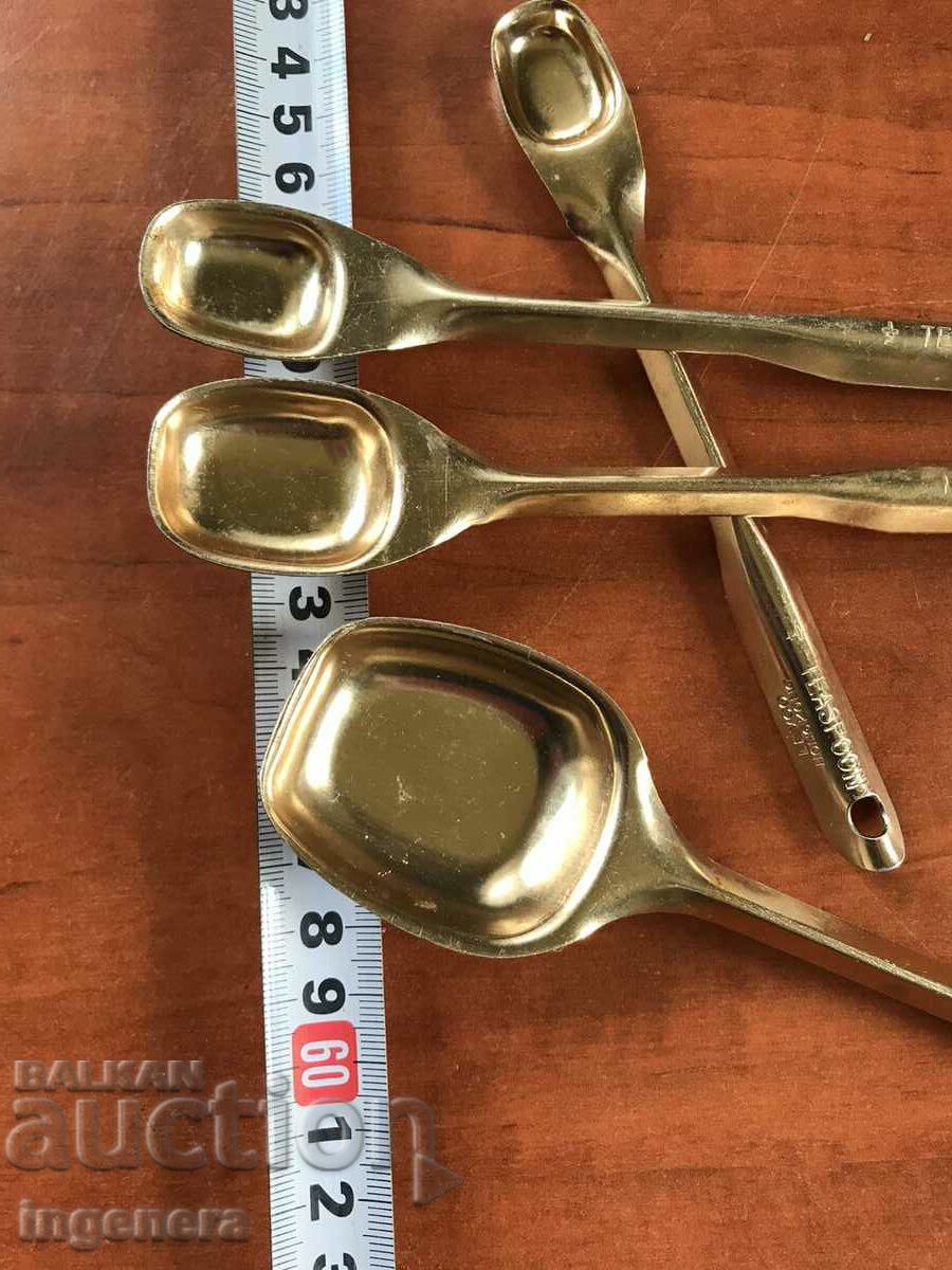 Delivery of SPOON MEASURING SPOONS METAL-4 NOS Delivery of SPOON MEASURING SPOONS METAL-4 NOS