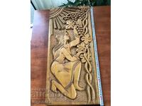PANEL CARVING DEEP MASTER CARVING-GRAPE PICKER1982