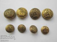 Set of General Buttons from Soc parade military uniform