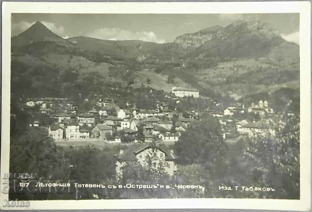 Old postcard Teteven 1940