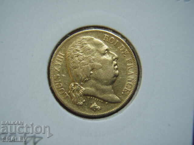 20 Φράγκα 1820 W Γαλλία (20 franka Frantsiya) /2/ - AU (χρυσός) - 6