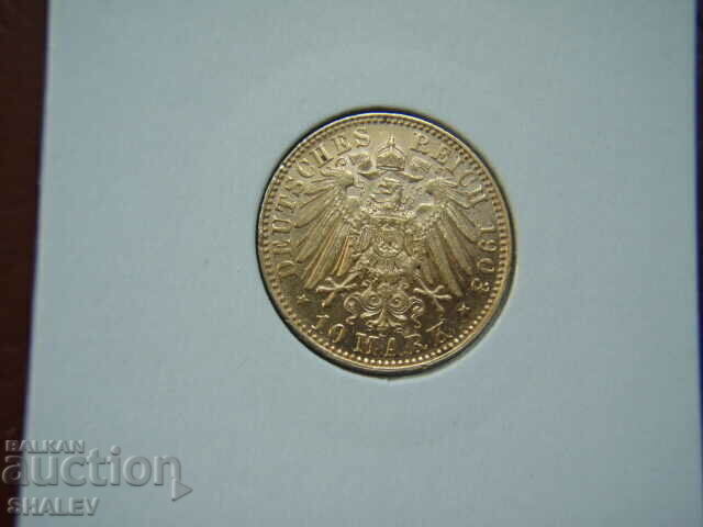 10 Mark 1903 Saxony (Germany) Saxony - XF/AU (gold) with price 1599.89 BGN | € 818.01 10 Mark 1903 Saxony (Germany) Saxony - XF/AU (gold) with price 1599.89 BGN | € 818.01