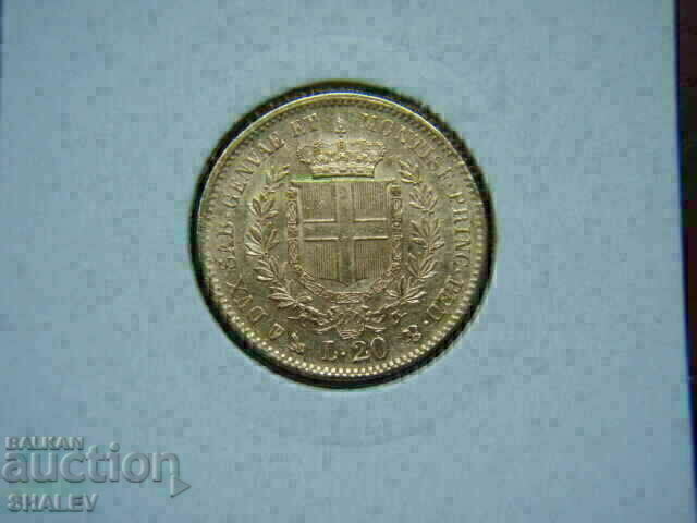 20 Lire 1852 P Sardinia / Italy (Sardinia) - XF/AU (gold) with price 1539.89 BGN | € 787.33