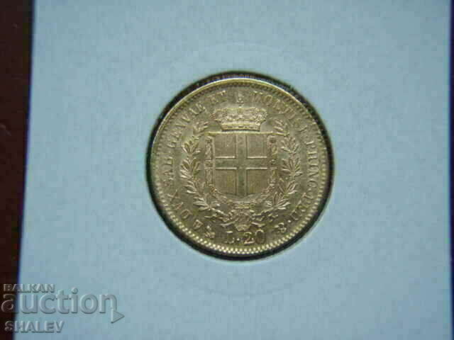 20 Lire 1852 Р Sardinia / Italy (Сардиния) - XF/AU (злато)