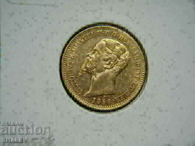 20 Lire 1858 P Sardinia / Italy (Sardinia) - AU+ (gold) - 6