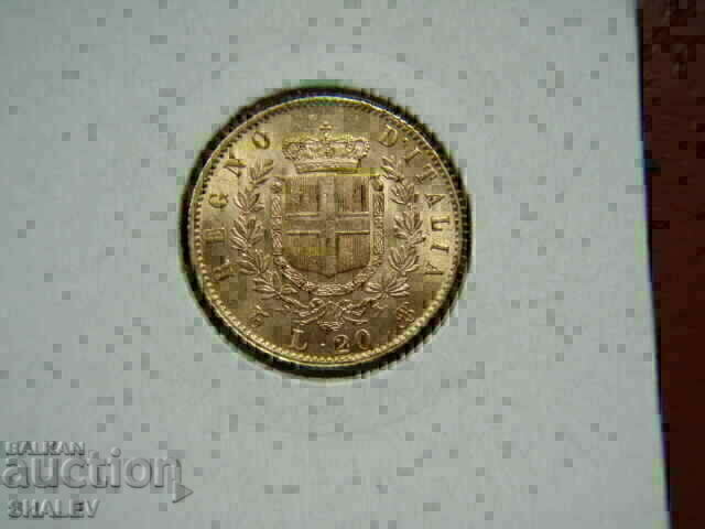 20 Lire 1869 Italy - AU (gold) with price 1519.89 BGN | € 777.11 20 Lire 1869 Italy - AU (gold) with price 1519.89 BGN | € 777.11